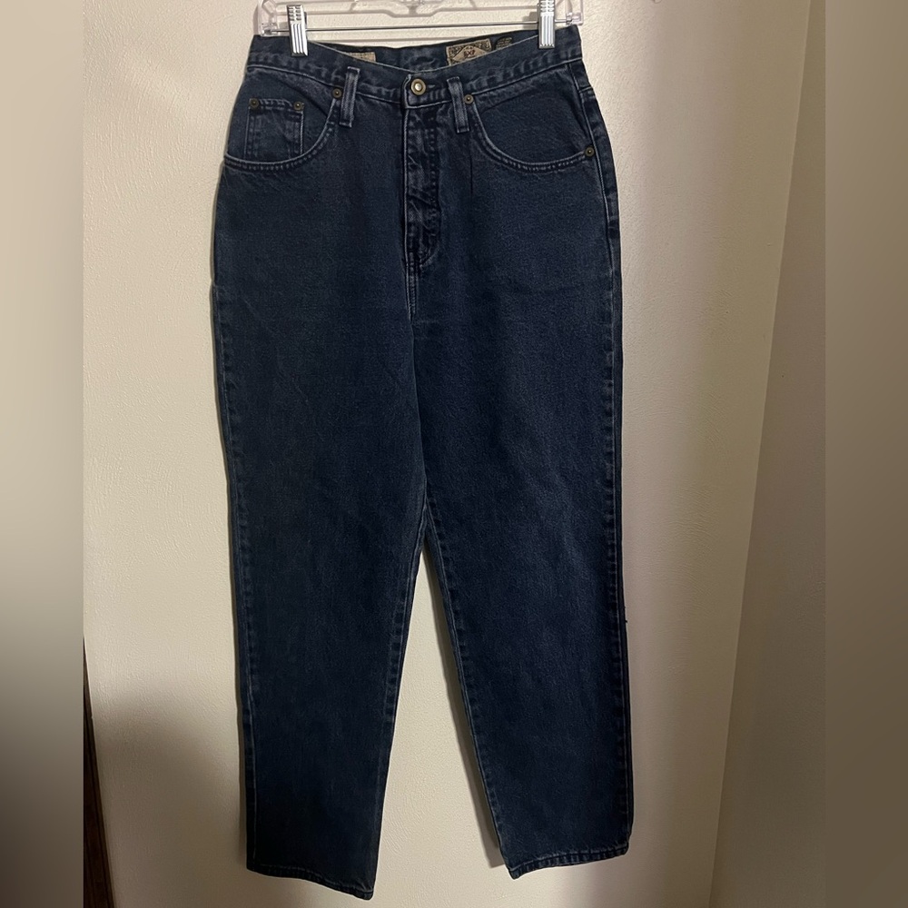 EXPRESS *Vintage* No 4 EXP Straight Leg Dark Wash‎ Denim Jeans Women's Size 9/10